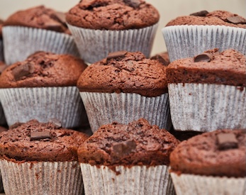 Double Choc Chip Muffins